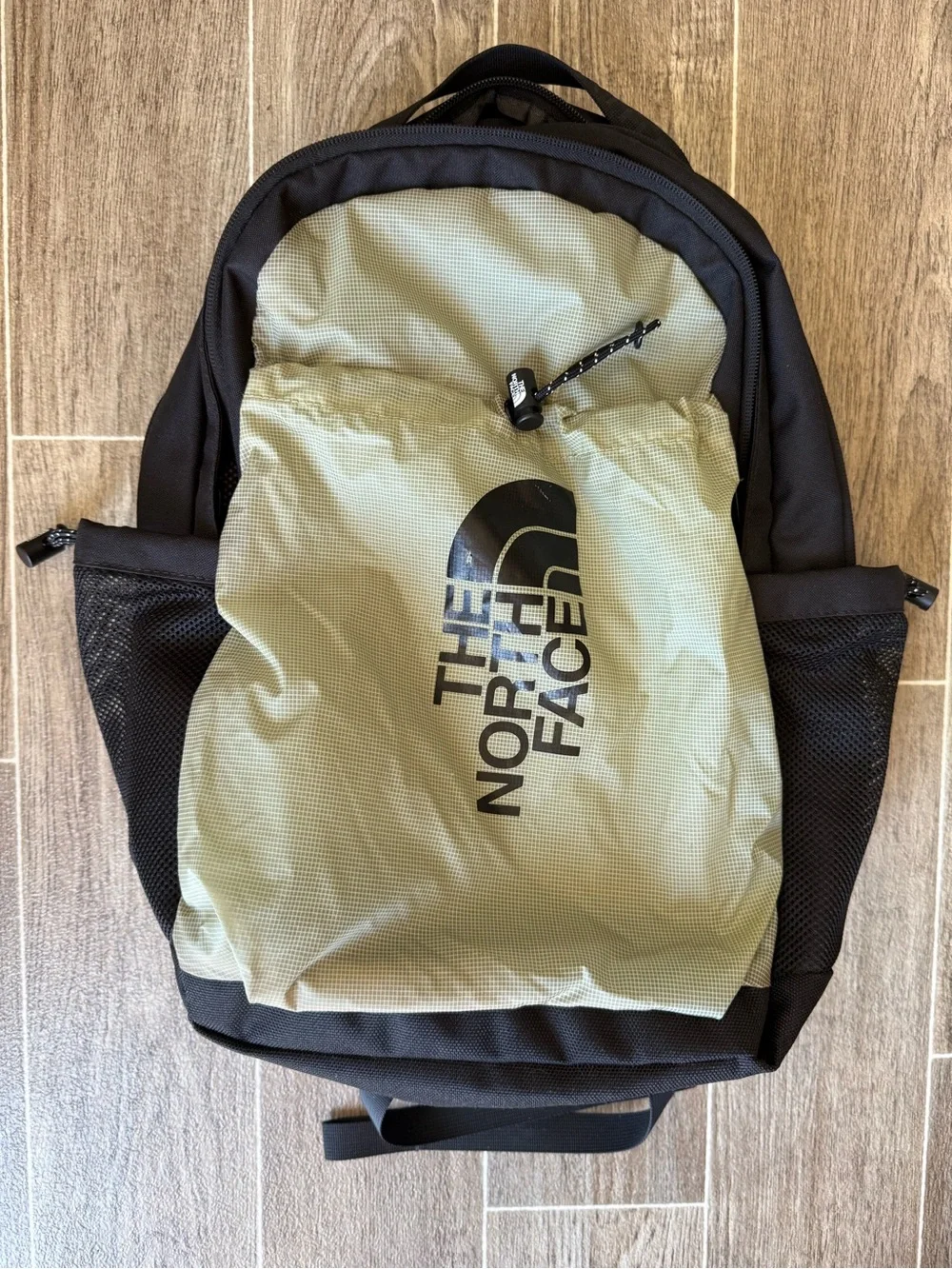 The North Face Bozer III backpack in black/green